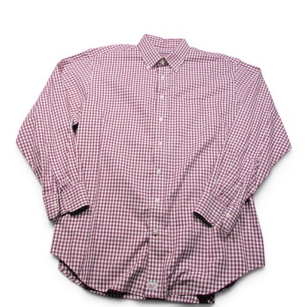 Vineyard Vines Murray Shirt Mens XL Red Check Button Down Long Sleeve Casual